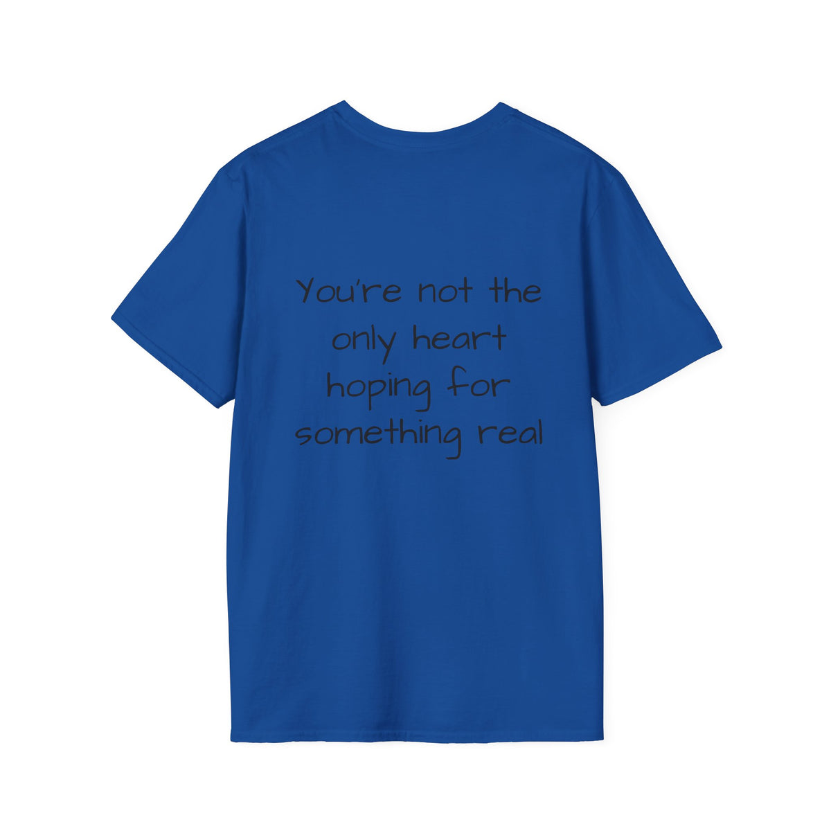 "I wonder if I'm the only one still waiting" Casual Graphic Tee - Love;Eventually