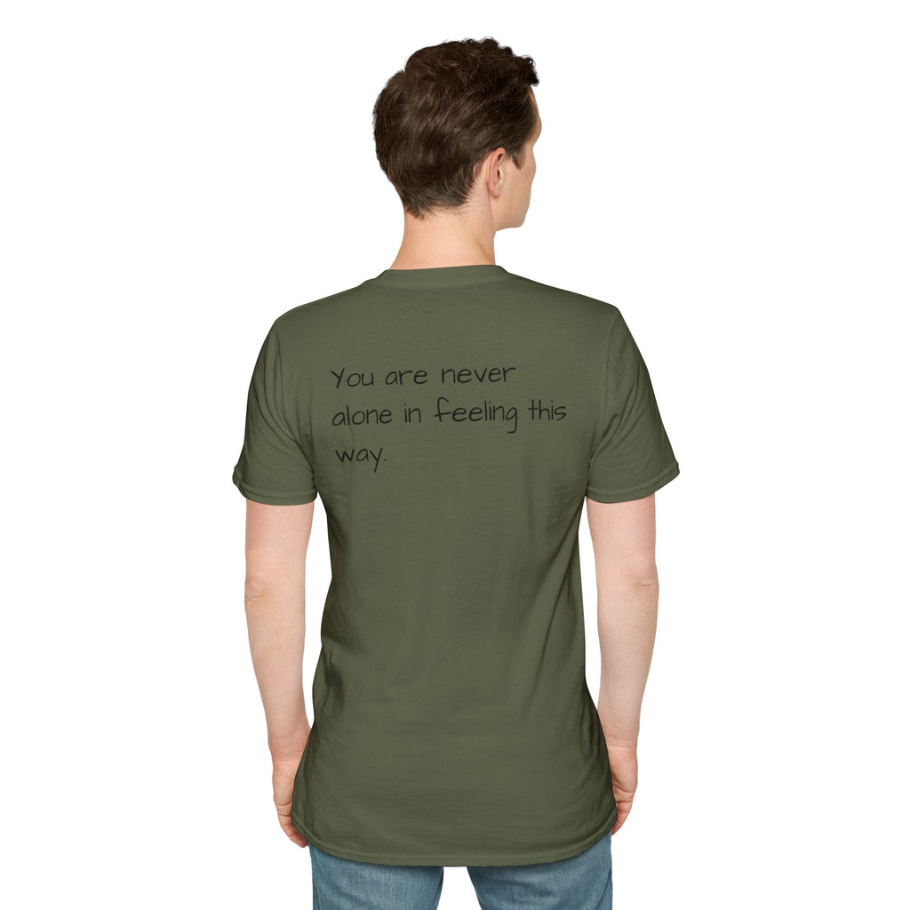 Loneliness Awareness T-Shirt — “1 in 6 people worldwide experience significant LONELINESS” Tee - Loved;Eventually