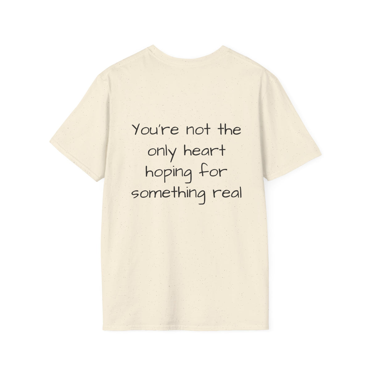 "I wonder if I'm the only one still waiting" Casual Graphic Tee - Love;Eventually